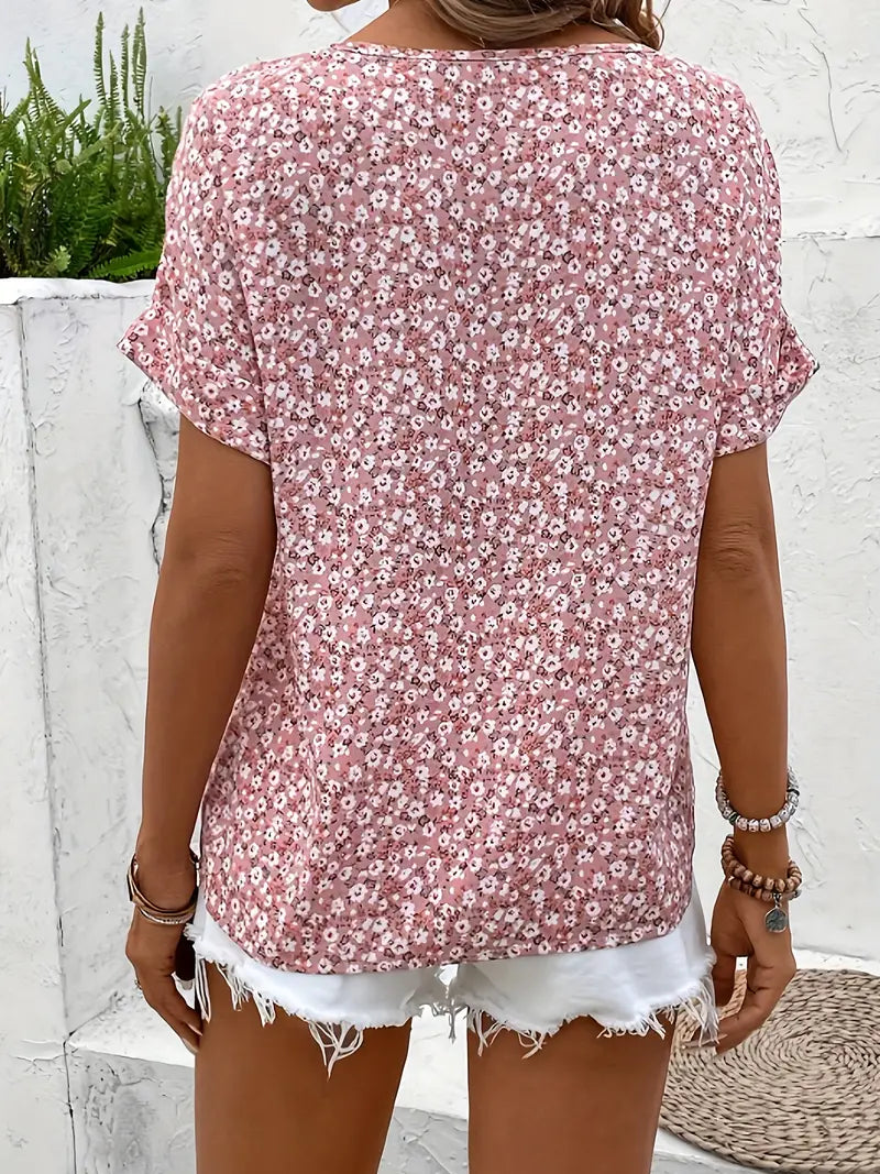 Verna™ | Élégante Blouse à Motif Floral
