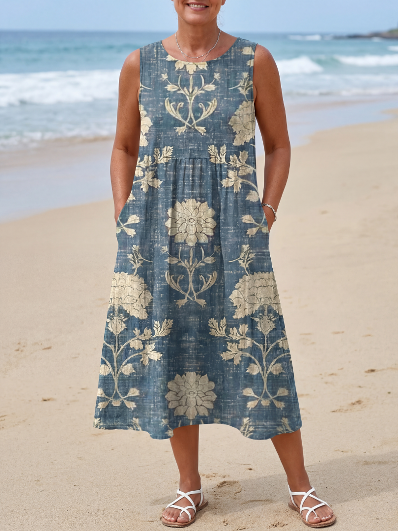 Kailo | Shoreline Floral Midi Robe