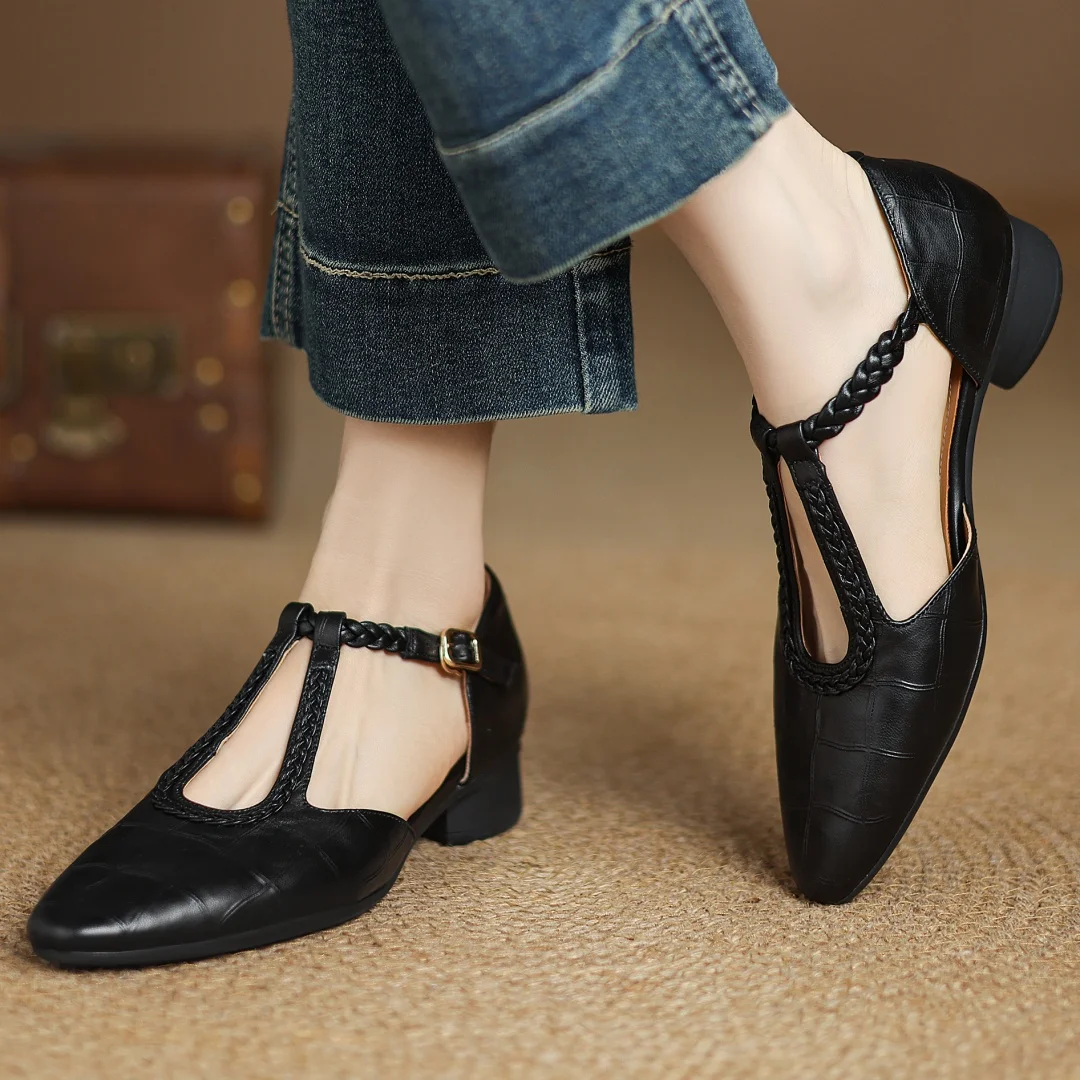 Poppy & Mae | Cuir Mary Janes