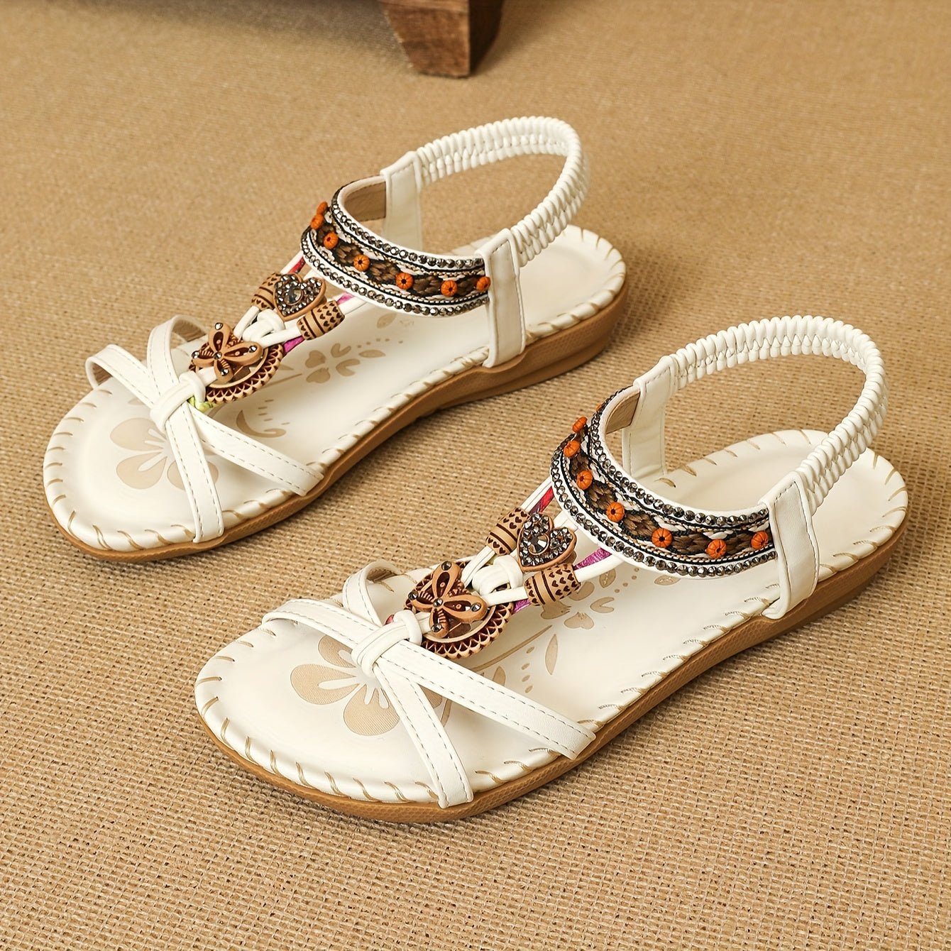 Nalu | Sandales Boho à Semelle Plate
