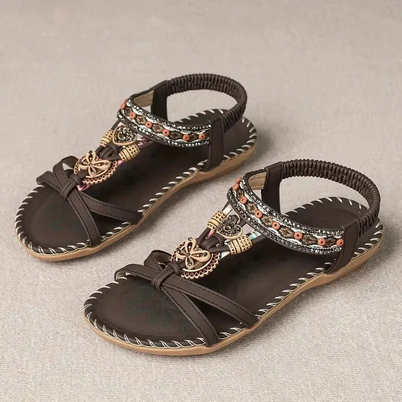Nalu | Sandales Boho à Semelle Plate