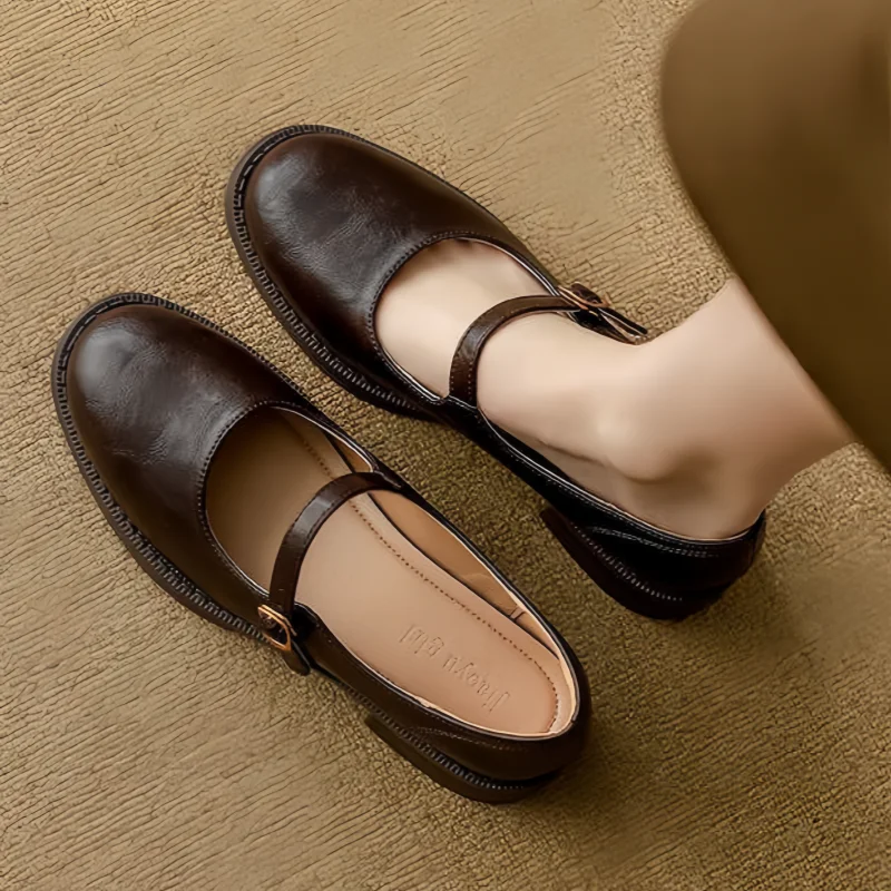 Anne | Classiques Confort en Cuir - Chaussures Mary Jane