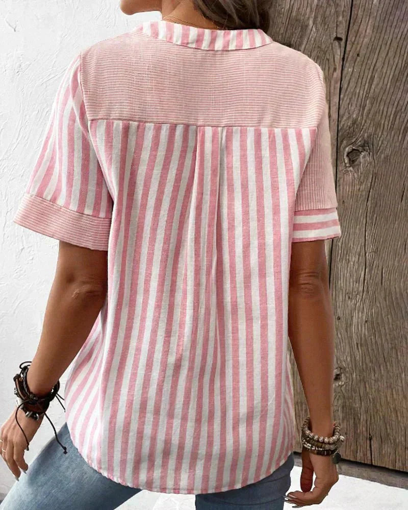 Lila | Douce Blouse Rayée