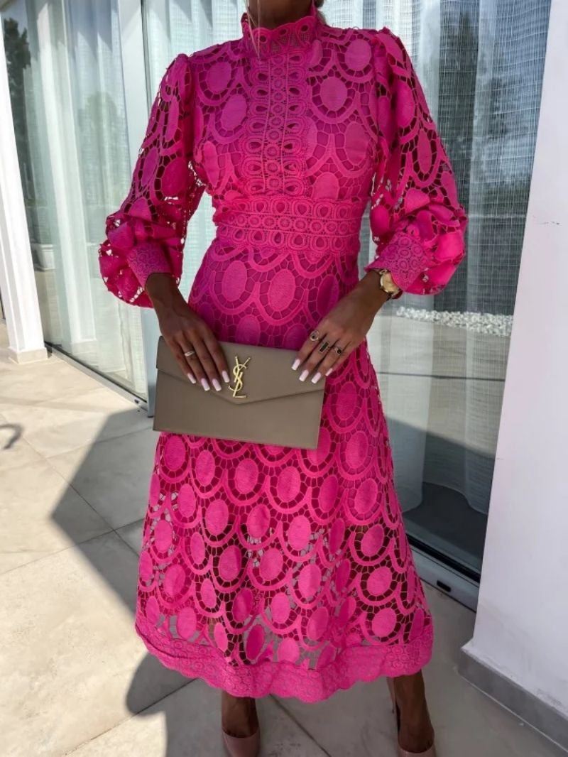 Eloah™ | Élégante Robe Midi en Dentelle