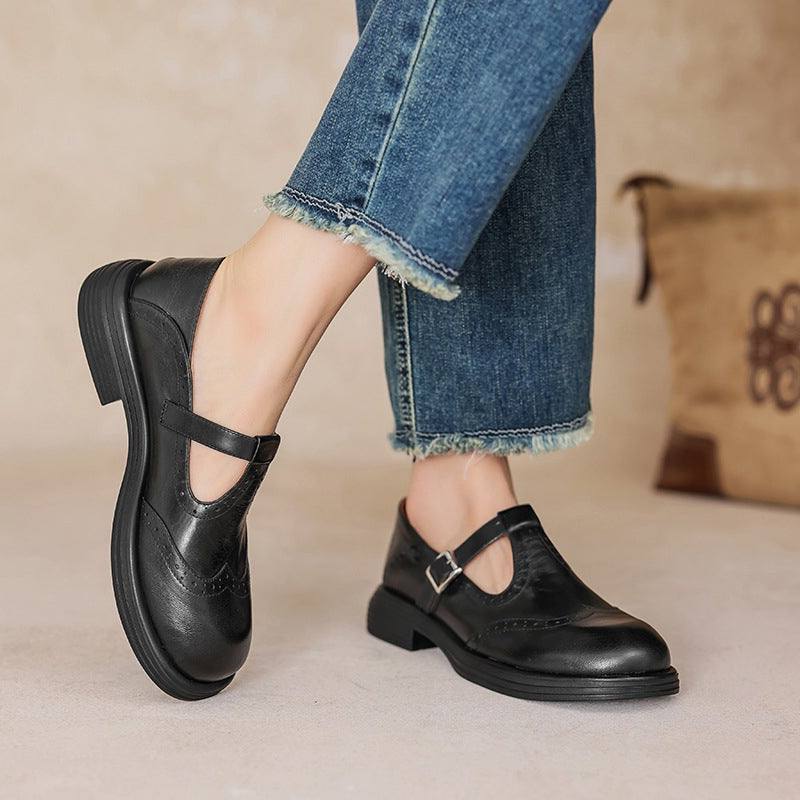 Mattea | Élégantes Chaussures Mary Jane en Cuir