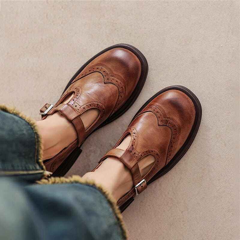 Mattea | Élégantes Chaussures Mary Jane en Cuir