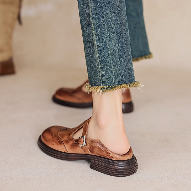 Mattea | Élégantes Chaussures Mary Jane en Cuir
