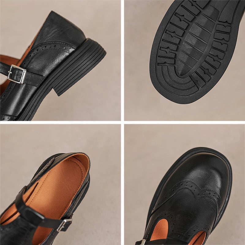 Mattea | Élégantes Chaussures Mary Jane en Cuir