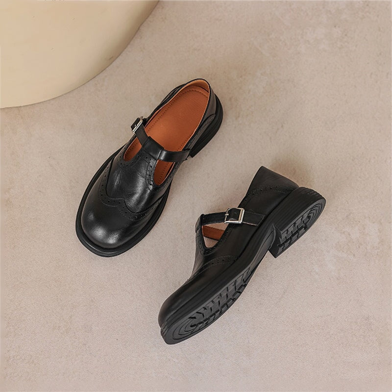 Mattea | Élégantes Chaussures Mary Jane en Cuir