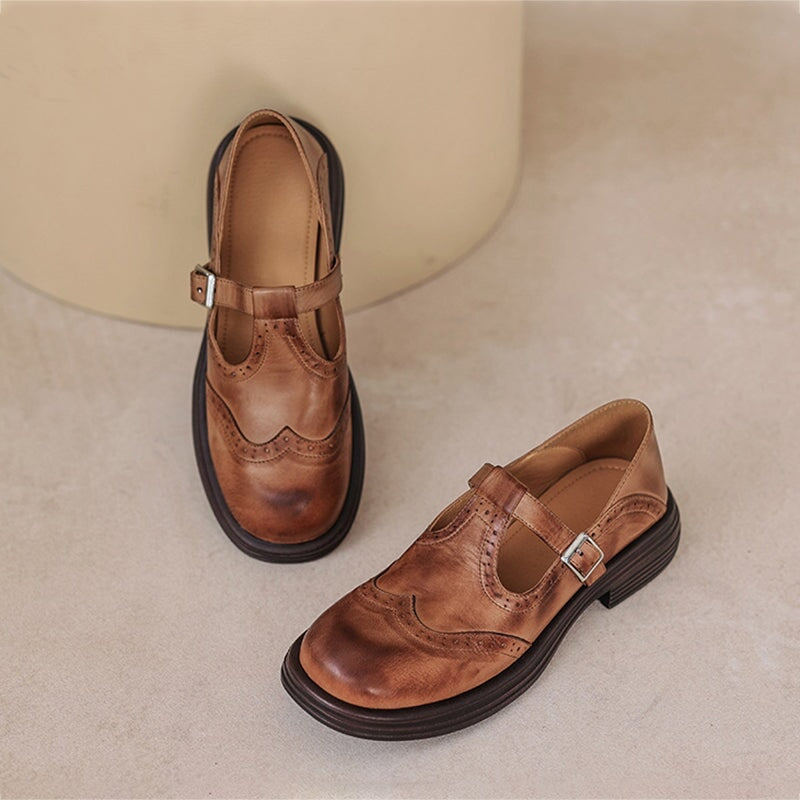 Mattea | Élégantes Chaussures Mary Jane en Cuir