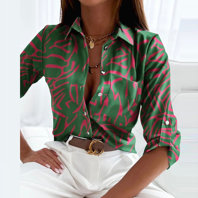 Elisa - Classique Blouse avec Col